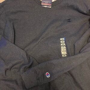 Champion Navy Heather Men's Crew Sweatshirt